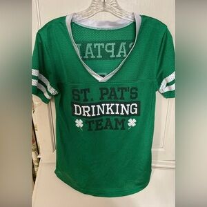 St. Patricks Day mesh sports jersey shirt. Size small